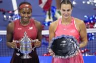Coco Gauff (left) broke her Grand Slam drought.